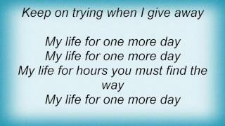 Helloween - My Life For One More Day Lyrics