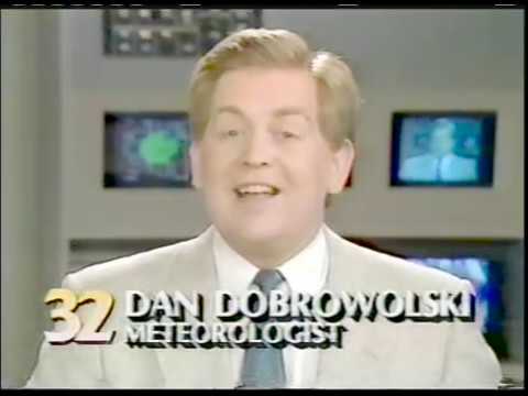 WFLD TV Fox 32 News at 9 Chicago 1990