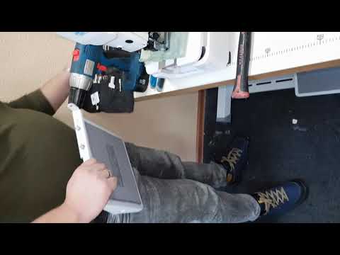 Сборка промышленной пуговичной машины Jack JK T1377E B
