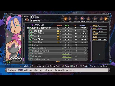 Disgaea 5 item leveling - kill bonus farming (with Land Decimator)