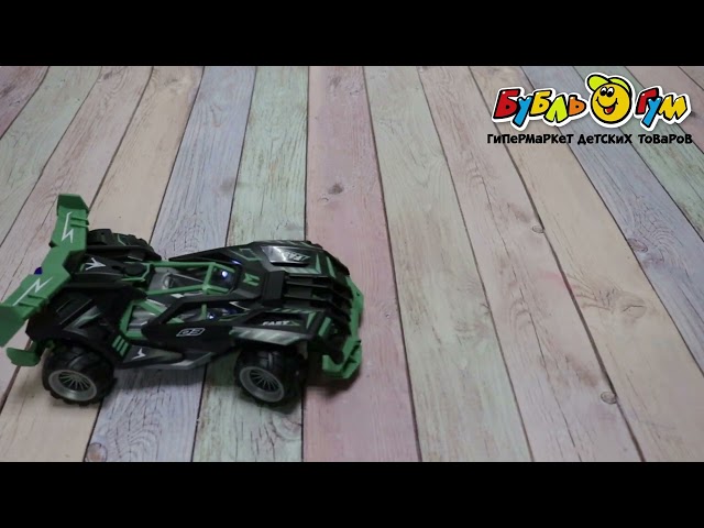 Машинка гоночная Spray Car р/у световые эффекты с дымом 1:16 зеленая - видео