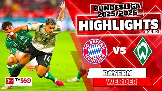 BAYERN MUNICH VS WERDER BREMEN HIGHLIGHTS & ALL GOALS 2025 | BUNDESLIGA 25/26