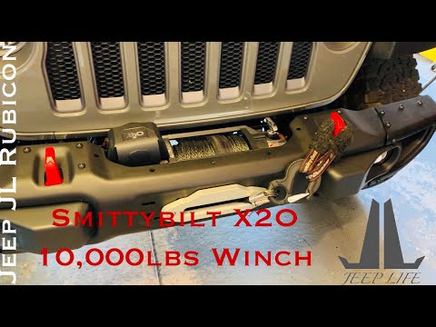 Jeep JL Smittybilt X2O Winch Install