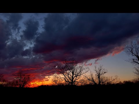 Timelapse of a beautiful sunset over the horizon captured on Galaxy A03s