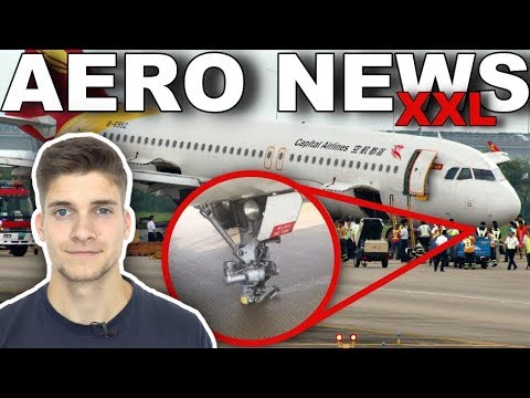 After landing, the tires were missing..! AeroNews