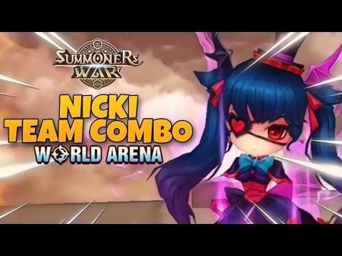 Nicki Team Combo in World Arena - Summoners War