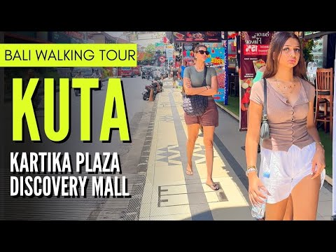 Bali Walking Tour 🇮🇩 | Kartika Plaza Street, Kuta & Discovery Mall