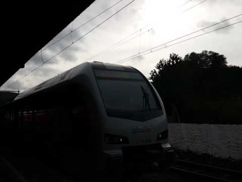 Neuer FLIRT 3 Abellio Zug ersetzt den alten Zug der Linie RB40 in Hagen Hbf