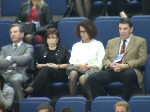 Worlds 2011 Rodnina, Moiseeva-Minenkov at tribune