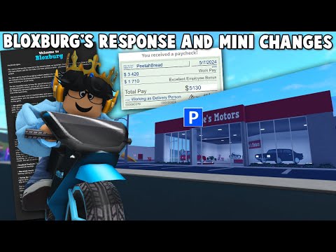 BLOXBURG'S RESPONSE TO THE NEW UPDATE... AND MINI UPDATE CHANGES