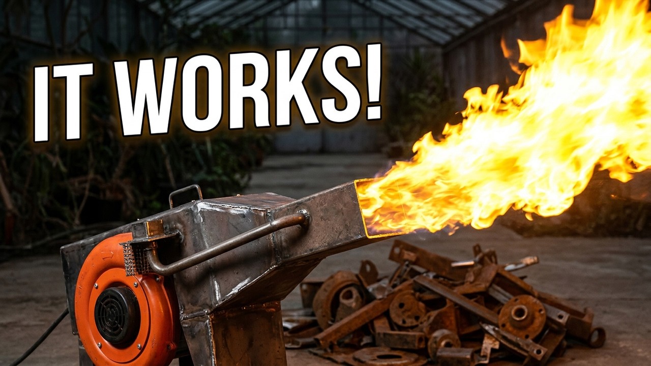 DIY Super Greenhouse Burner from Scrap Materials