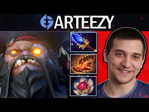 Pudge Dota 2 Gameplay EG.Arteezy with Lotus Orb and Aghanims Scepter