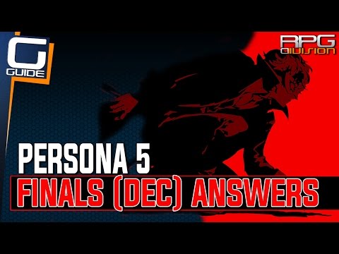 Persona 5 - Finals Answers (December)