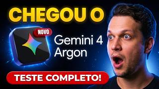LANÇOU o Gemini 4 Argon! Testei com projetos pesados no Gemini CLI