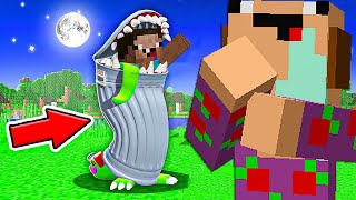 NOOBS VS CREEPYPASTA - CASA DE BOTE DE BASURA | MINECRAFT