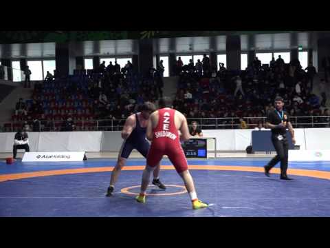 AzÇ-2017: Adambek Şidukov - Araz Həsənov / 98 kq, bürünc medal görüşü