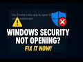 Fix Windows Security Not Opening On Windows 10 11 Easy Guide