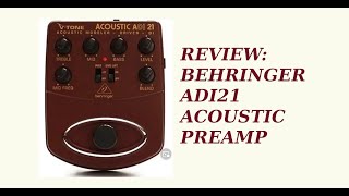 Video thumbnail for Review: Behringer ADI21 Pre-amp and DI (No Talking) by GuitarStudio