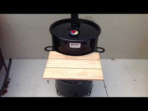 Pit Barrel Cooker Modification adding a Chimney