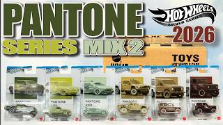 Unboxing 2026 Hot Wheels Pantone Series Mix 2 - First Look!