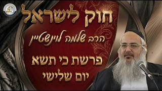 חוק לישראל - פרשת כי תשא - יום שלישי | הרב שלמה לוינשטיין (ארגון קול הלשון) - התמונה מוצגת ישירות מתוך אתר האינטרנט יוטיוב. זכויות היוצרים בתמונה שייכות ליוצרה. קישור קרדיט למקור התוכן נמצא בתוך דף הסרטון