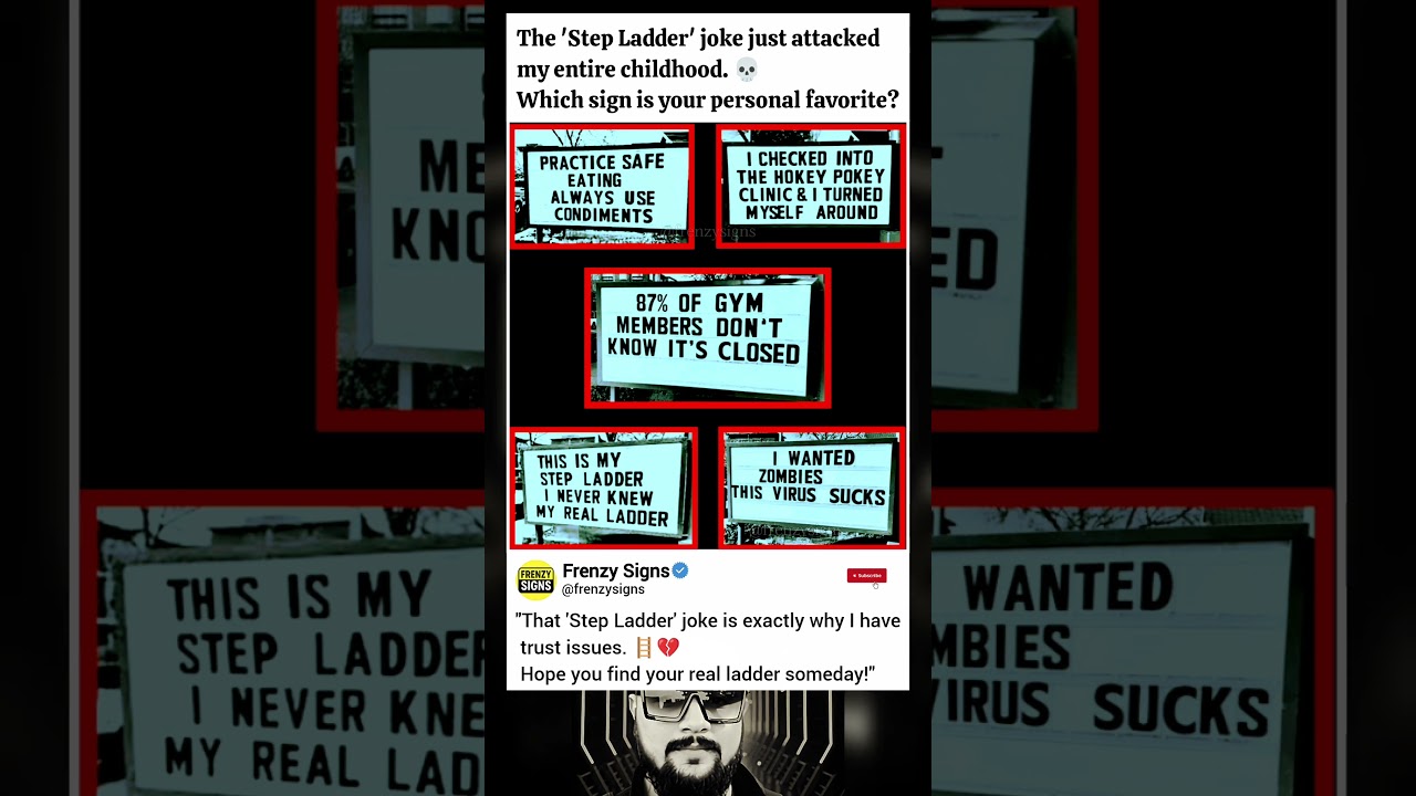 Funny Signs: The Ultimate Dad Joke Edition! 💀