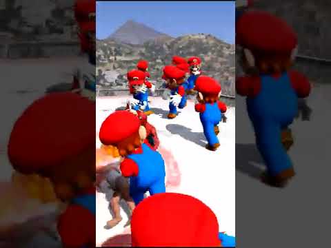 GTA 5 OMG With Epic Fight Between Spiderman vs Mario Ragdoll  - OP Moment