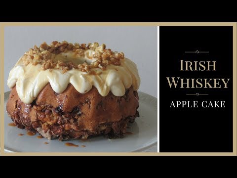 Irish Whiskey Apple Cake - Every Holiday party needs some whiskey