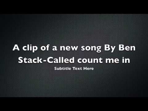 Ben Stack-new song clip