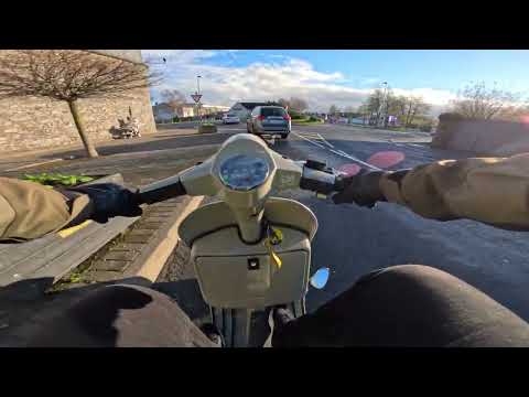 Vespa px125 // pov 4k  (sip road 2 sound )