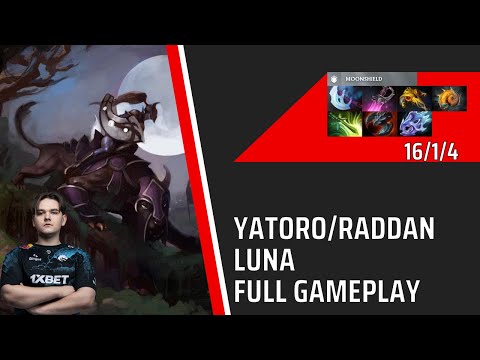 TSpirit.Yatoro Safe Lane Luna Full Gameplay | Immortal Rank Match | 7.37c