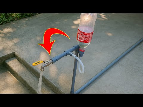 Amazing Idea! Boost Water Pressure Using a Coca-Cola Bottle and PVC Pipe!