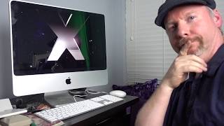 iMac repairing my iMac computer from the spinning wheel, gray screen.