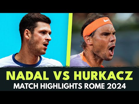 Rafa Nadal vs Hubert Hurkacz Highlights | Rome 2024