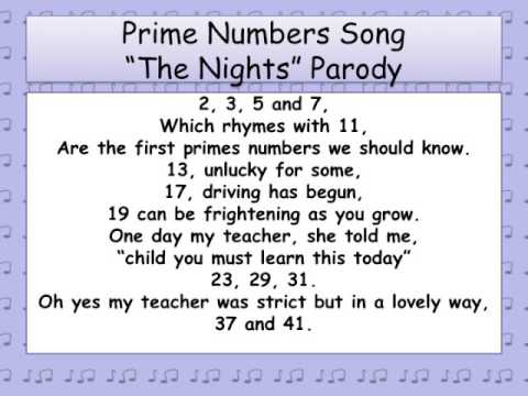 Prime Numbers Song