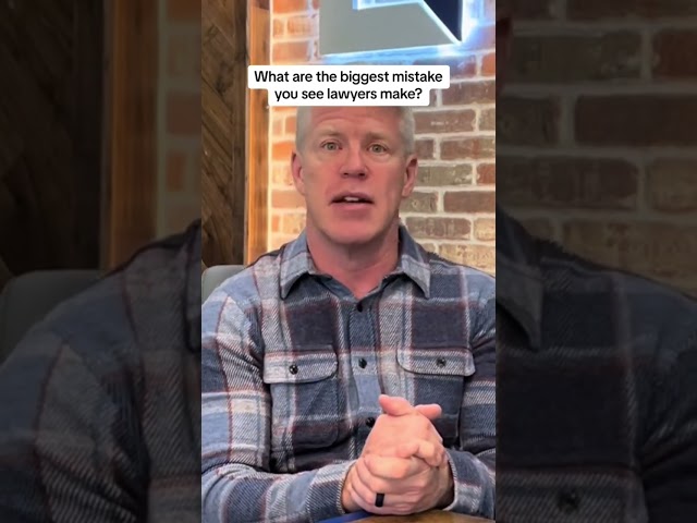 Some of the Biggest Mistakes I See Personal Injury Lawyers Make.