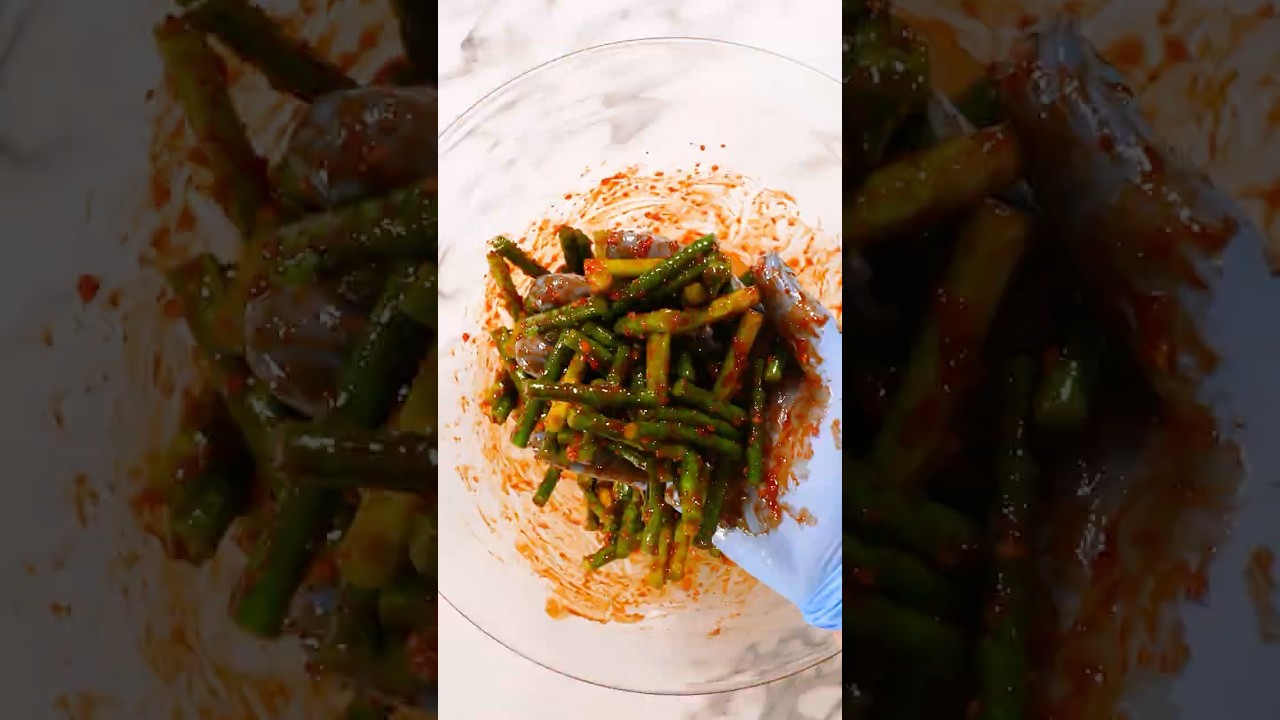 ご飯が止まらない🤤マヌルチョンムチム（にんにくの芽ナムル）簡単レシピ