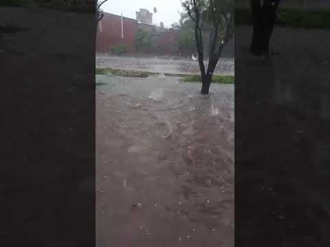 Granizada en La Clotilde, Chaco.🎥 08/01/26 #granizo #tormenta