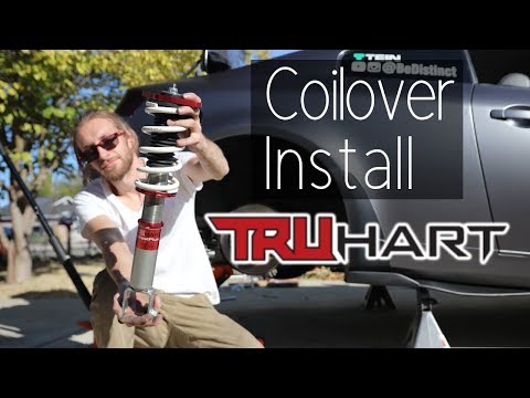 Lowering G35 on TruHart Street Plus Coilovers Install