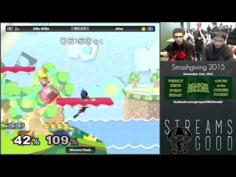 Smashgiving 2015 - Winners Finals - Sillie Willie (Falco) v Altex (Peach) - SSBM