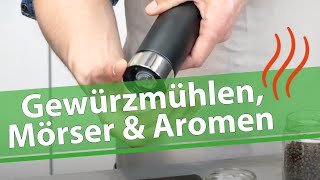 Gewürzmühlen - Keramik- oder Stahlmalwerk? Mörser und Kornmühle (Cucinaria)
