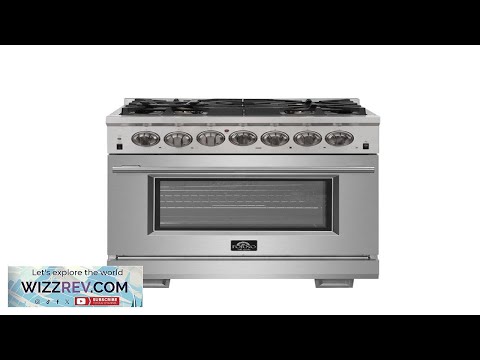 Forno 30 Capriasca Gas Range in Stainless Steel with Dual Fuel