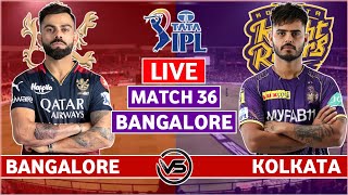 RCB v KKR Live Scores & Commentary | Royal Challengers Bangalore v Kolkata Knight Riders Live Scores