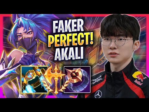 FAKER PERFECT GAME WITH AKALI! - T1 Faker Plays Akali MID vs Katarina! | Season 2024