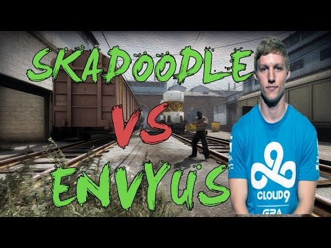 CSGO: POV Cloud9 Skadoodle vs ENVYUS (28/12) train @ ESWC 2015