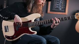 Video thumbnail for Vintage® V40 Coaster Series Bass Demonstration by Your Guitar Academy by Vintage Guitars