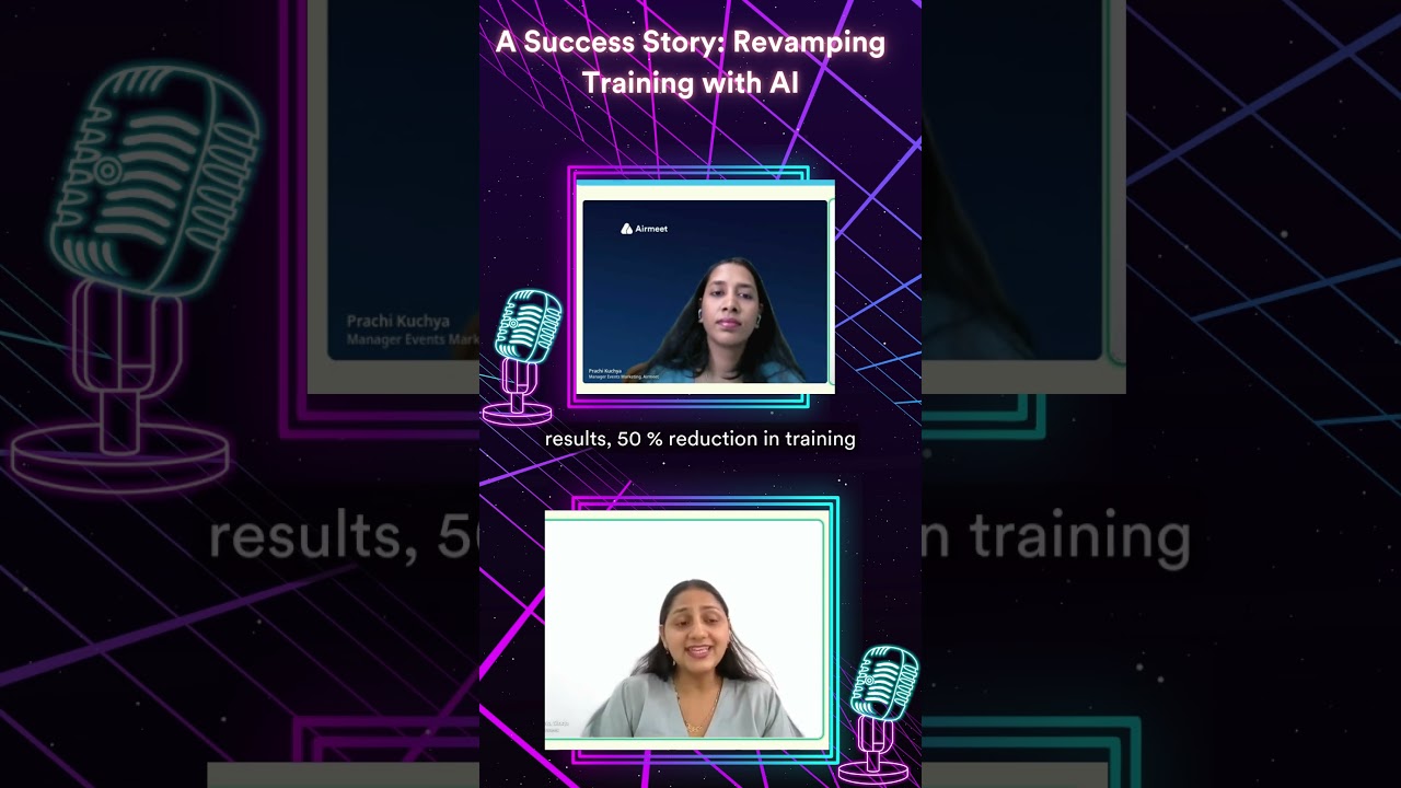A Success Story Revamping Training with AI || #airmeet #webinars #training #virtualevents