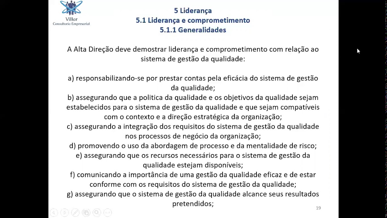 Interpretação ISO 9001 2015
