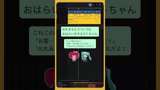 お礼をもらうついでにお祓いをするテトちゃん #初音ミク #重音テト
