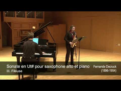 Sonate en Ut# III. Fileuse || Fernande Decruck